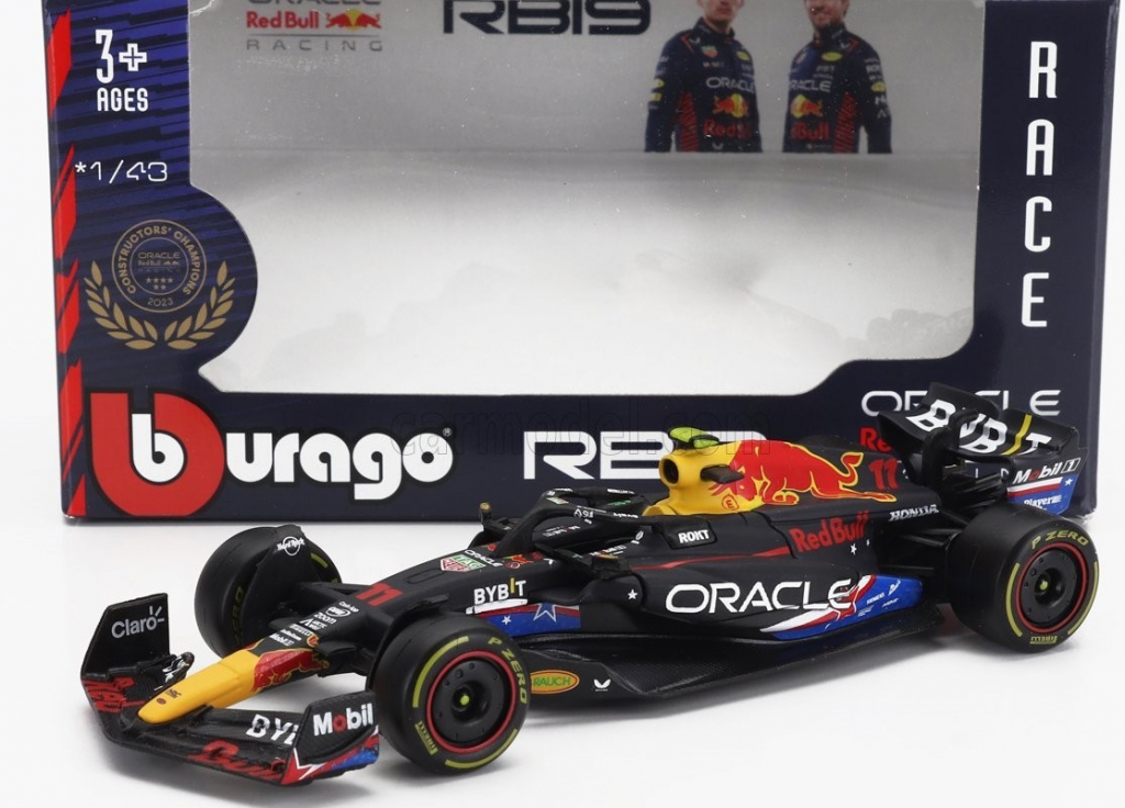 BBurago Model Red Bull F1 RB19 11 Sergio Perez 2023 SE Austin GP 1:43