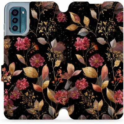 Mobiwear - Nokia G21 / Nokia G11 - V171S Zlatavé lístky a květy – Sleviste.cz