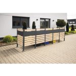 Westmann Planum 5 plechový 410 x 90 x 120 cm dřevo antracit – Zboží Dáma