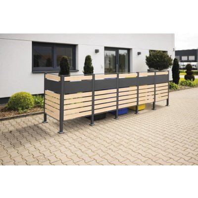 Westmann Planum 5 plechový 410 x 90 x 120 cm dřevo antracit – Zboží Dáma