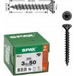 Spax Univerzální vruty do dřeva černé zinkované 3,5x50mm BLAX 200ks – Hledejceny.cz