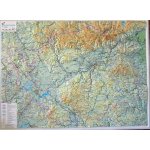 Karlovarský kraj - plastická mapa 100 x 75 cm v dřevěném rámu – Hledejceny.cz