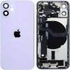 Náhradní kryt na mobilní telefon Kryt Apple iPhone 12 Mini Zadní Housing s Malými Díly fialový
