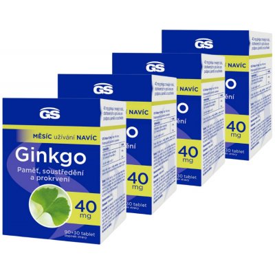 GS Ginkgo 40 mg 4 x 120 tablet – Hledejceny.cz