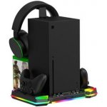 iPega XBX025S Multifunkční Nabíjecí RGB Stojan s Chlazením Xbox – Zboží Živě