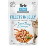 Brit Care Cat Fillets in Jelly Turkey&Shrimps 85 g – Sleviste.cz