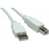 usb kabel Value 11.99.8869 USB 3.0 A(M) - USB 3.0 B(M), 0,8m, bílý