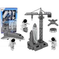 LEAN Toys Vesmírná plošina Set Raketa raketoplán Figurky Cosmos