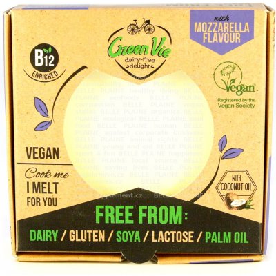 GreenVie Veganská alternativa sýru Mozzarella blok 250 g