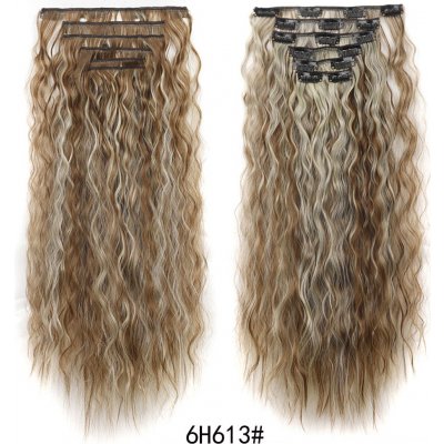 Clip in příčesek - hnědá s melírem- vlnitý 6H613 – Sleviste.cz