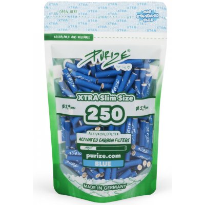 Purize uhlíkové filtry XTRA Slim Size sáček 250 ks modrá – Zboží Dáma