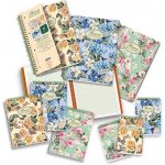 PIGNA Nature Flowers Kroužkový blok A6 čtverečkovaný – Zboží Živě