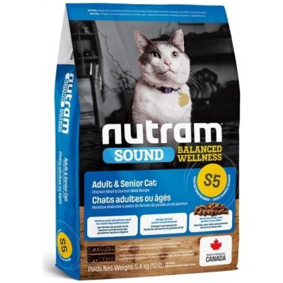 Nutram Sound Adult Senior Cat 3 x 5,4 kg – Zboží Mobilmania