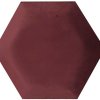 Obraz Scobax Riwiera Hexagon 6x15 cm tmavě červená