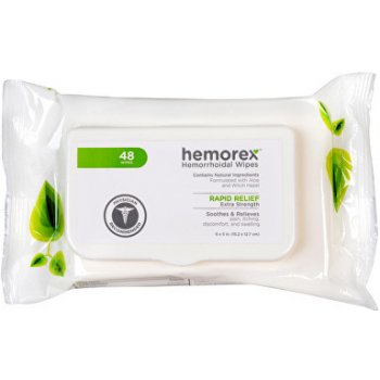 Hemorex Vlhčené ubrousky na hemoroidy Multipack 48 ks
