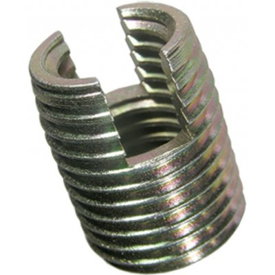 Vložka závitová M8x14 samořezná (ENSAT 308/BN 902) ŽZ vložka závitová samořezná, žlutý zinek – Sleviste.cz