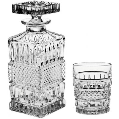 Bohemia Crystal Whisky set Britany (1 karafa + 6 sklenic) – Hledejceny.cz
