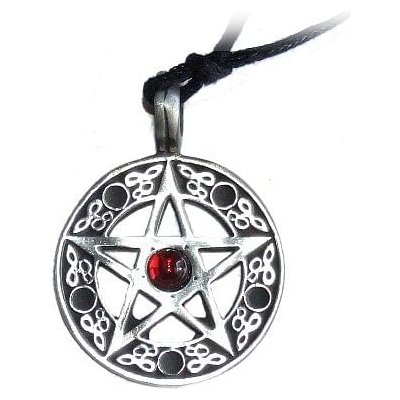 imago Amulet pentagram s kamínkem FC30082X modrá