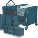 LIONELO Postýlka cestovní Flower 2v1 Green Turquoise – Zboží Dáma