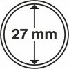 Etue a kazeta na minci Leuchtturm Kruhové kapsle 14-50 mm 10 ks Vnitřní průměr: 27 mm