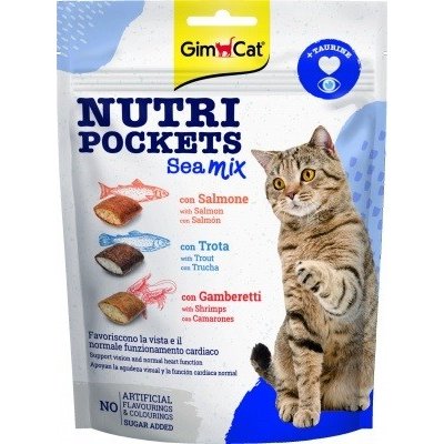 GimCat Nutri Pockets Mořský Mix 150 g