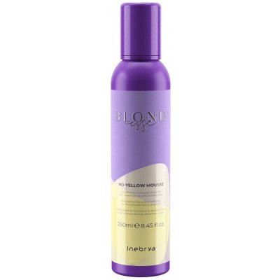 Inebrya Blondesse No-Yellow Mousse penový kondicionér pre odfarbené blond a šedivé vlasy 250 ml