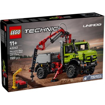LEGO® TECHNIC 42242 Mercedes-Benz Unimog U 5023 s jeřábem – Zboží Mobilmania