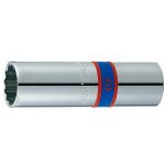 Hlavice nástrčná s gumovou objímkou na zapalovací svíčky King Tony 1/2 CrV 12 hran, 16mm 463016R | Zboží Auto