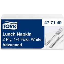 TORK 477149 ubrousky Advanced bílé 2V 33x33cm