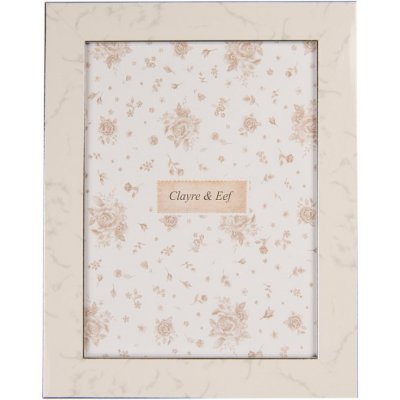 Béžový fotorámeček s mramorovým dekorem Sloefwijk L – na fotografii o rozměru 15x20 cm – Sleviste.cz