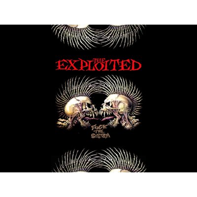 Vlajka EXPLOITED fuck the system – Zboží Dáma