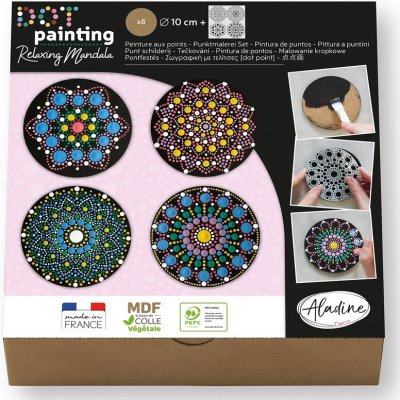 AladinE Kreativní sada Tečkování Mandaly 8 kruhů – Hledejceny.cz