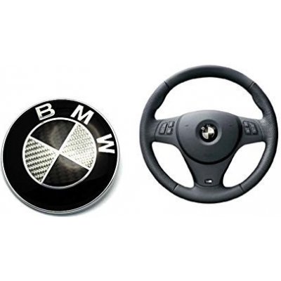 Znak BMW do volantu - černo bílá CARBON 45mm – Zbozi.Blesk.cz