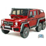 Daimex elektrické autíčko pro 2 děti šestikolový Mercedes Benz G63 4x4 lakované vínová – Zboží Mobilmania