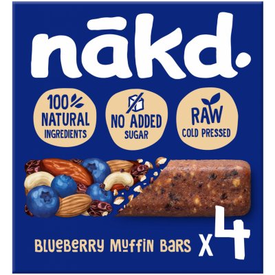 Nakd Blueberry muffin 4 x 35 g – Hledejceny.cz