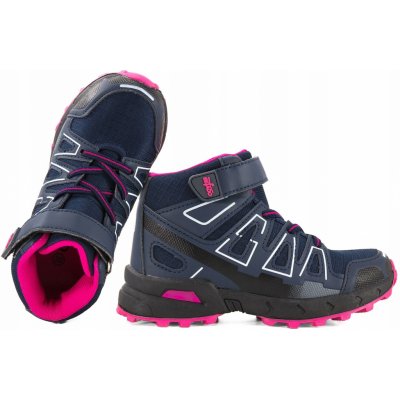 Befado 518X001 518Y001 dětské kotníkové trekové boty Trek Waterproof růžové – Zboží Dáma