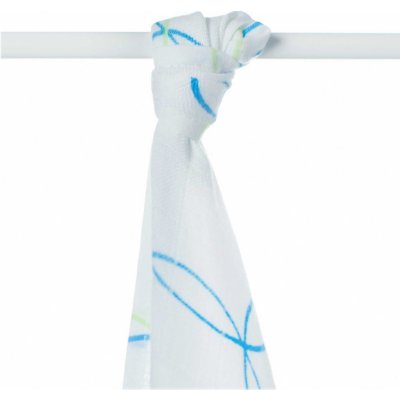 XKKO®KIKKO Bambusová TETRA osuška/plena KIKKO 90x100 1ks cyan bubbles – Zbozi.Blesk.cz