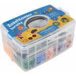 Zažehlovací korálky created 8000ks + 10 šablon s doplňky v plastovém boxu 26x17x13cm – Hledejceny.cz