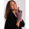 Italy Moda koženkové rukavice at-rk-239801.11-viollet