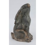 Velikonoční dekorace zajíc beton, šedá/zlatá, 16x12x28 cm – Hledejceny.cz