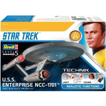 Revell Plastic ModelKit TECHNIK Star Trek 00454 USS Enterprise NCC-1701 1:600