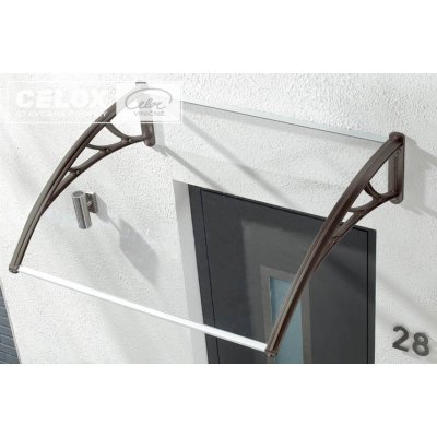 IGOTREND 490002 vchodová stříška 1000 x 1200 mm čirý polykarbonát karton 119 x 100 cm – Hledejceny.cz