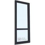 Knipping balkonové dveře 70 x 220 cm OS s příčkou a jednostrannou klikou madýlkem levé antracit/antracit – Zboží Mobilmania