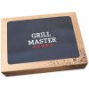 Zástěra Povlečení Plus Pánská zástěra na grilování v dárkovém balení šedá 72x100 GRILL MASTER HVĚZDY