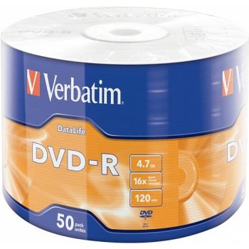 Verbatim DVD-R 4,7GB 16x, wrap, 50ks (43791)