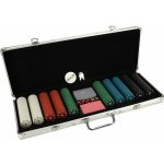 KIK Poker sada v hliníkovém kufříku 500 žetonů 2 balíčky karet – Sleviste.cz