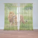 Záclony Lev a lvice: 2 ks - 150x250 cm - Sablio – Hledejceny.cz