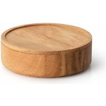 Continenta Dóza kulatá z dubového dřeva nízká 19 x 19x6 – Zboží Dáma