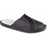 Pánská domácí kožená tmavě hnědá – Zboží Mobilmania