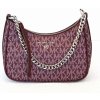 Kabelka Michael Kors dámská kabelka JET SET CHARM 32S2ST9C1V MERLOT SM CHAIN POUCHETTE